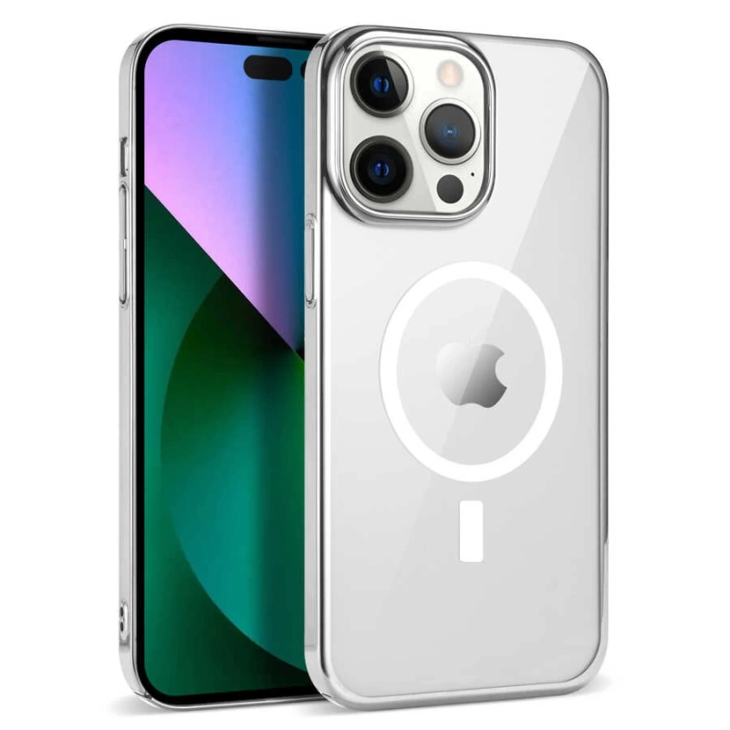 Apple iPhone 14 Pro Max Kılıf Zore Wireless Şarj Özellikli Pixel M-safe Kapak