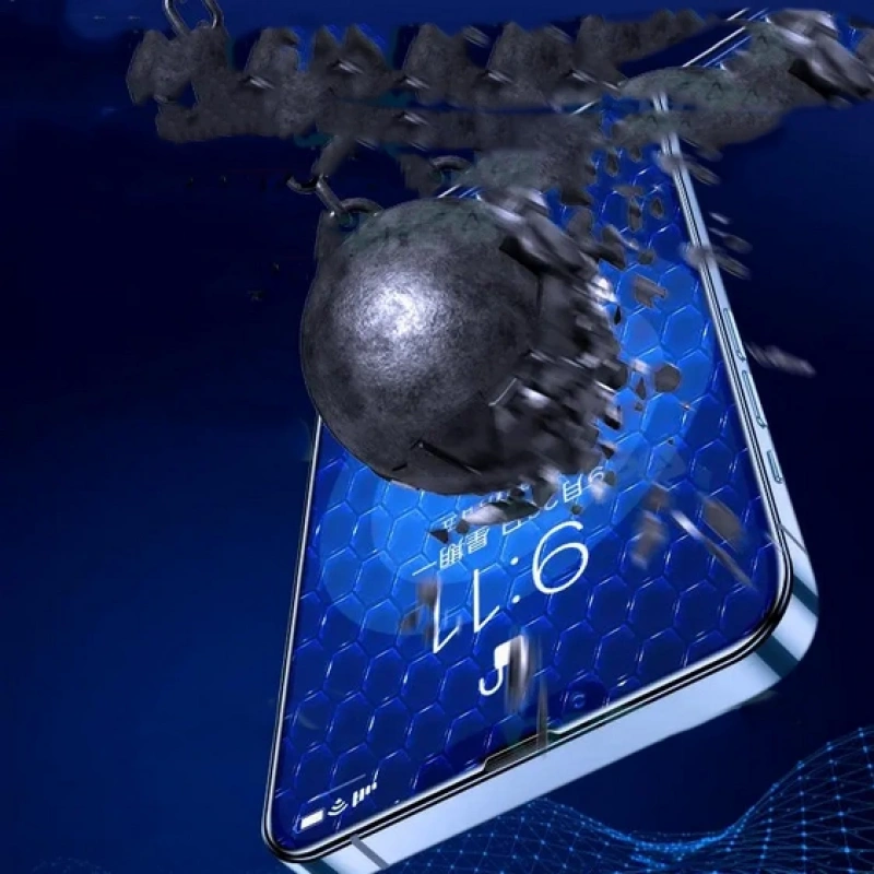 Apple iPhone 14 Pro Max ​​​​​​​​​​​​Zore Darbeye Dayanıklı Anti Statik Temperli Cam Ekran Koruyucu