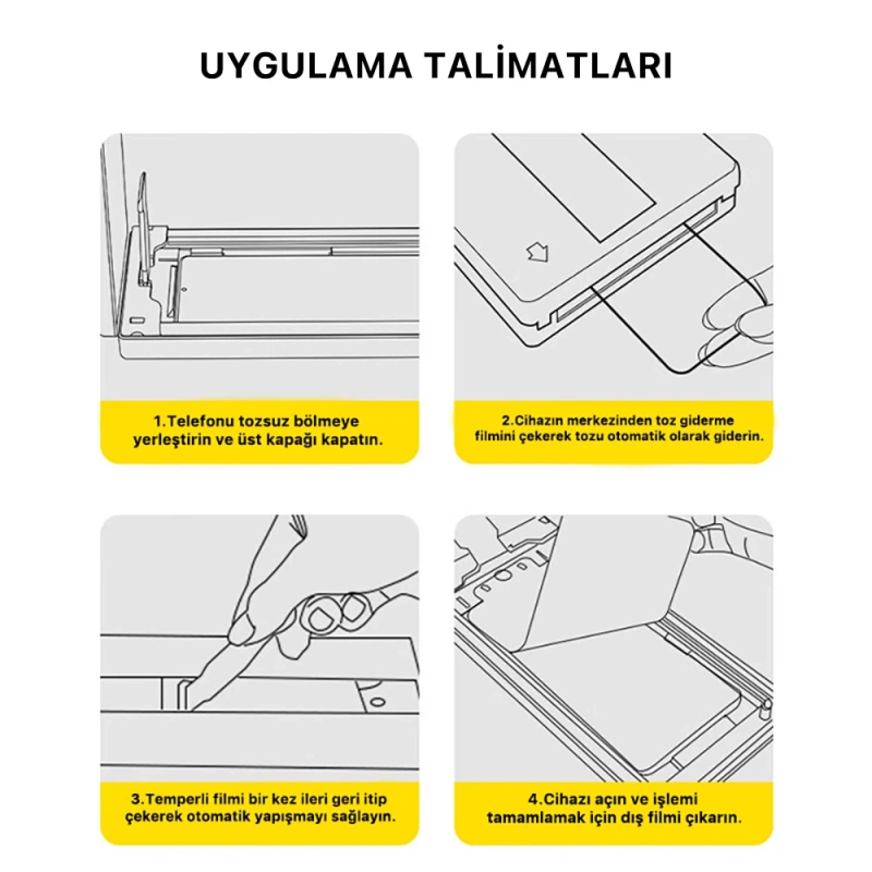 Apple iPhone 14 Zore 3D Oliv HD Temperli Cam Ekran Koruyucu + Kolay Uygulama Aparatı