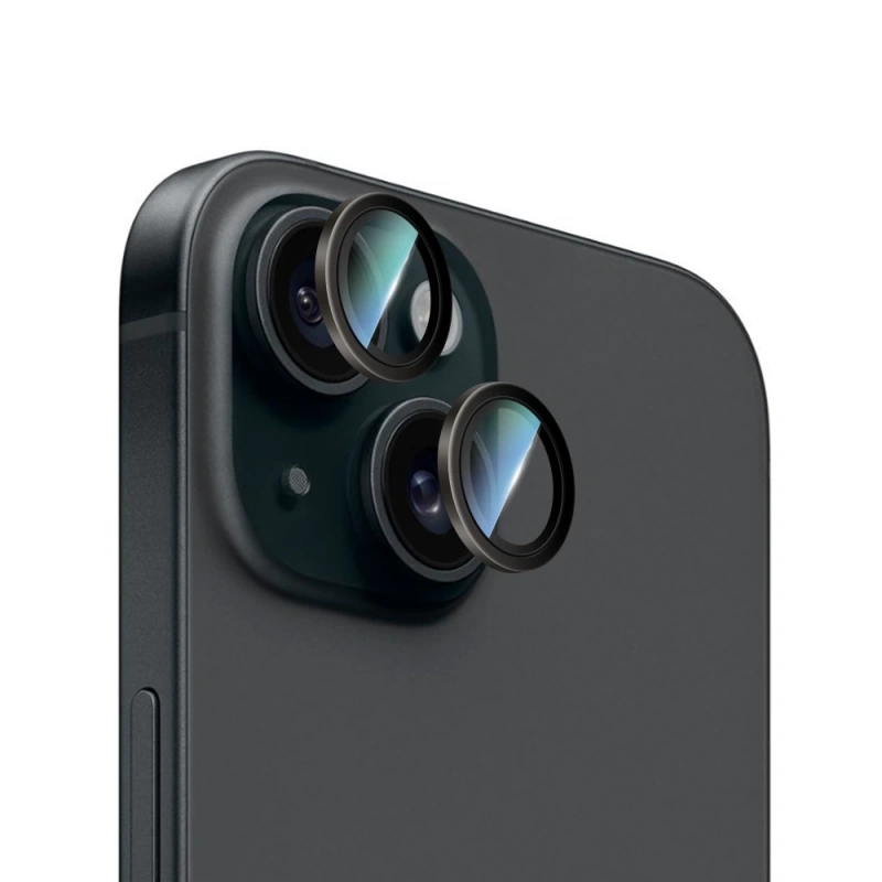 Apple iPhone 15 CaseWorld Alloy Serisi Oleofobik Anti Reflective Kamera Lens Koruyucu