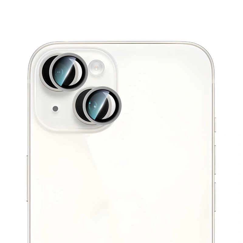 Apple iPhone 15 CaseWorld Alloy Serisi Oleofobik Anti Reflective Kamera Lens Koruyucu