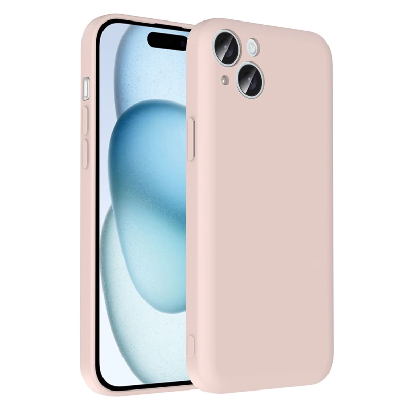 Apple iPhone 15 Kılıf Kamera Korumalı Kartlık Hazneli Zore Vitra Kapak