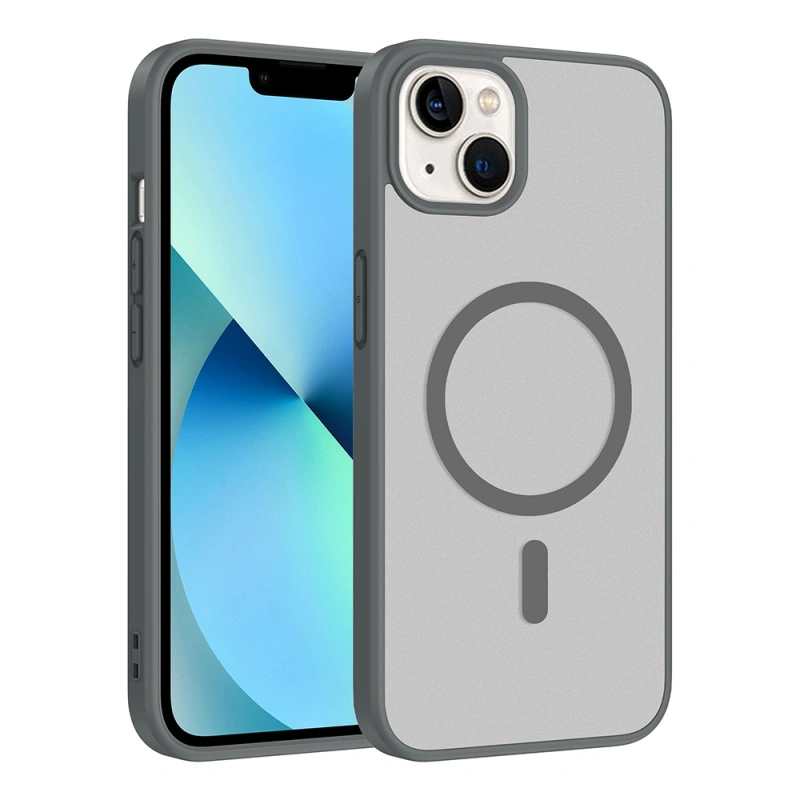 Apple iPhone 15 Kılıf M-safe Şarj Özellikli Zore Babet Kapak