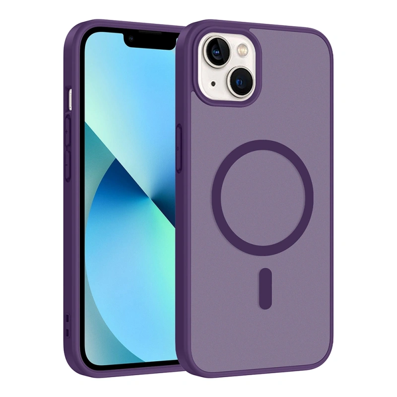 Apple iPhone 15 Kılıf M-safe Şarj Özellikli Zore Babet Kapak