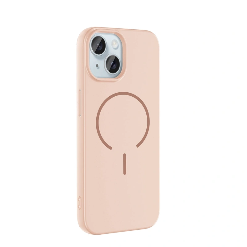 Apple iPhone 15 Kılıf M-safe Şarj Özellikli Zore Meta Kapak