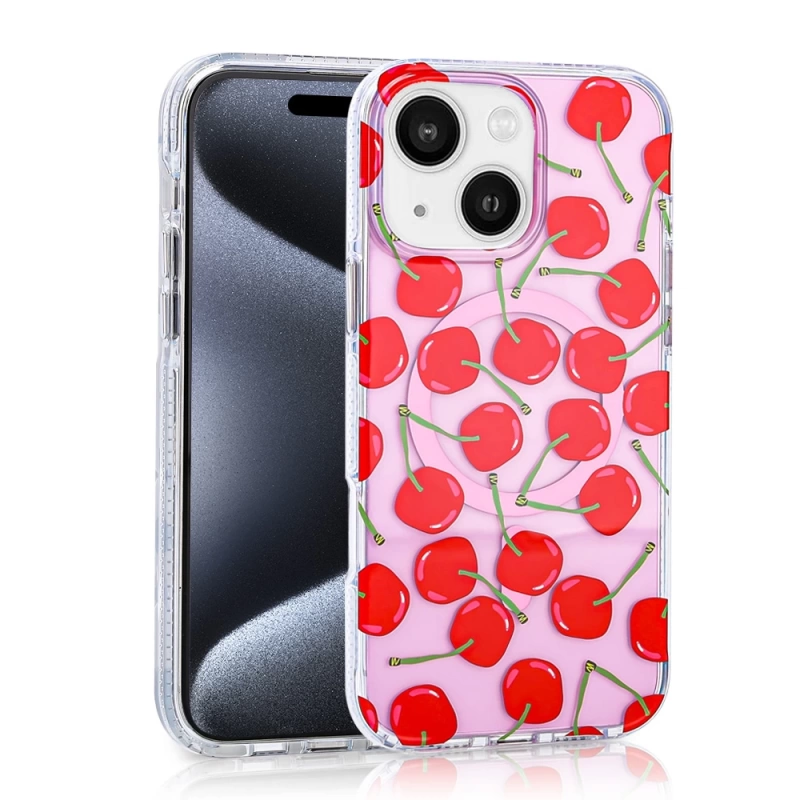 Apple iPhone 15 Kılıf M-safe Şarj Özellikli Zore Stilo Kapak
