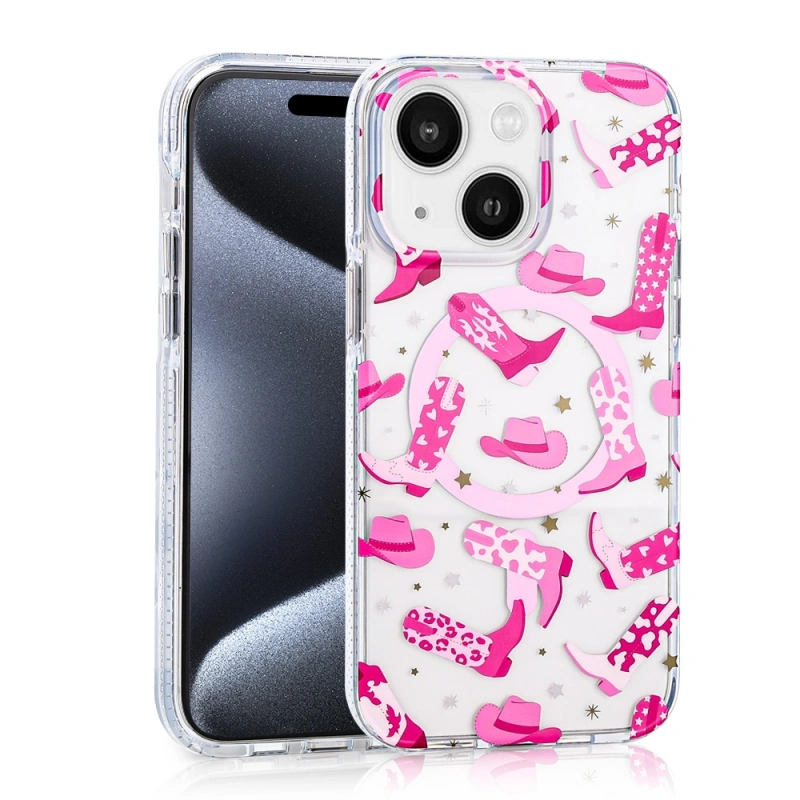 Apple iPhone 15 Kılıf M-safe Şarj Özellikli Zore Stilo Kapak