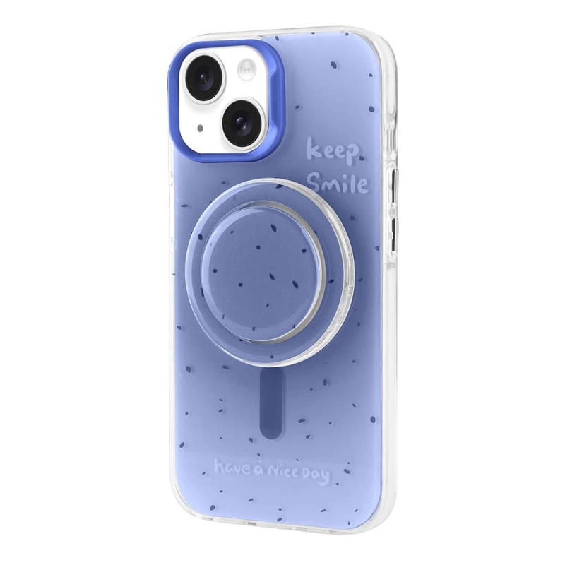 Apple iPhone 15 Kılıf M-safe Şarj Özellikli Tak-Çıkar Pop Soketli Zore Tiktok Kapak