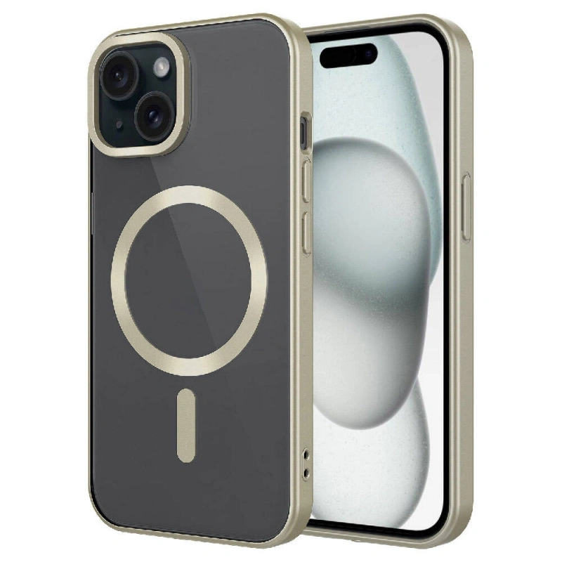 Apple iPhone 15 Kılıf Mat Tasarımlı M-safe Wireless Şarj Özellikli Zore Mat Setro Kapak