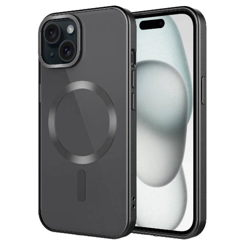 Apple iPhone 15 Kılıf Mat Tasarımlı M-safe Wireless Şarj Özellikli Zore Mat Setro Kapak