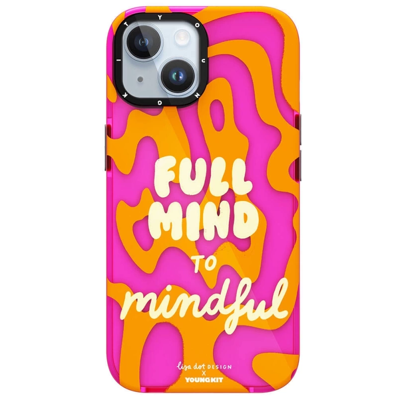 Apple iPhone 15 Kılıf Yazı Desenli Youngkit Mindfulness Serisi Kapak