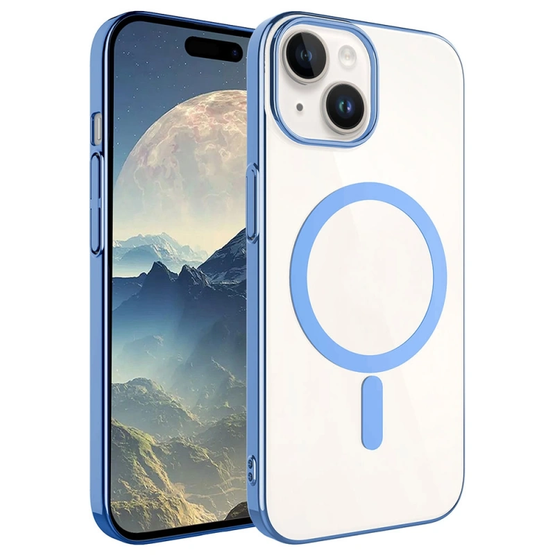 Apple iPhone 15 Kılıf Zore Wireless Şarj Özellikli Pixel M-safe Kapak