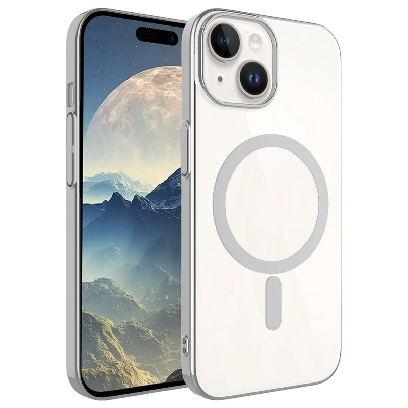 Apple iPhone 15 Kılıf Zore Wireless Şarj Özellikli Pixel M-safe Kapak