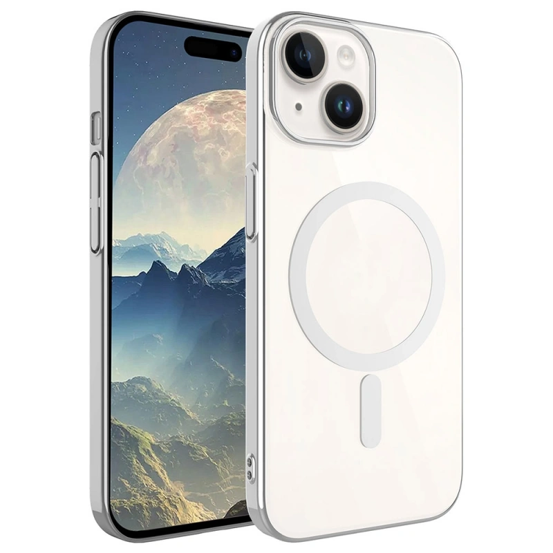 Apple iPhone 15 Kılıf Zore Wireless Şarj Özellikli Pixel M-safe Kapak