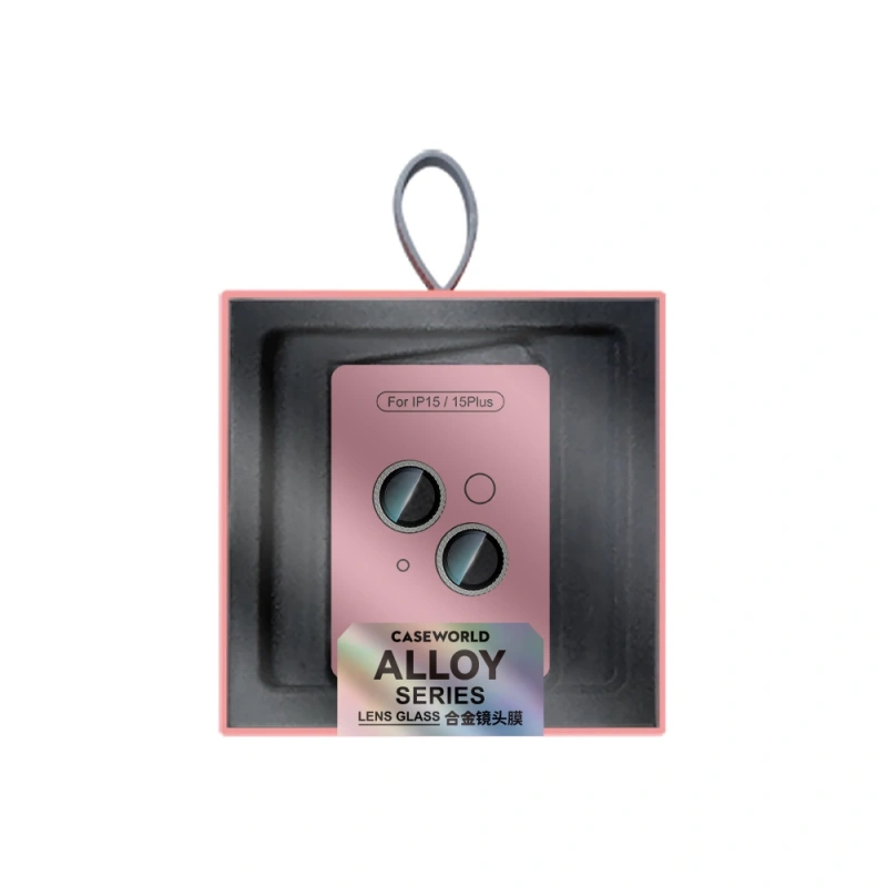Apple iPhone 15 Plus CaseWorld Alloy Sparkling Diamond Serisi Taşlı Lens Koruyucu
