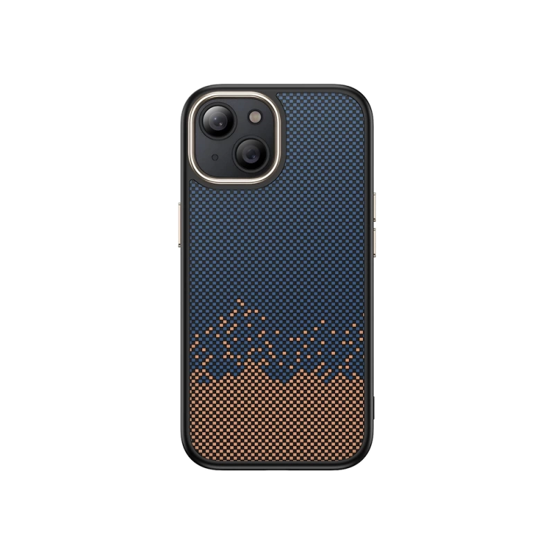 Apple iPhone 15 Plus Kılıf M-safe Şarj Özellikli Karbon Fiber Görünümlü Zore Antina Kapak