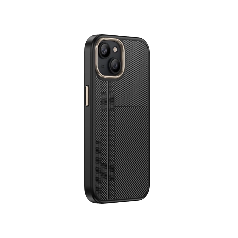 Apple iPhone 15 Plus Kılıf M-safe Şarj Özellikli Karbon Fiber Görünümlü Zore Antina Kapak