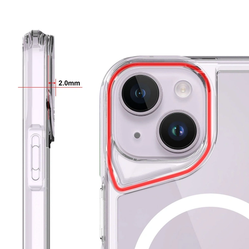 Apple iPhone 15 Plus Kılıf Zore M-safe Şarj Özellikli T-Max M-safe Kapak