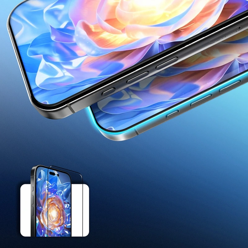 Apple iPhone 15 Plus Mohseven Safir Coating HD Temperli Cam Ekran Koruyucu