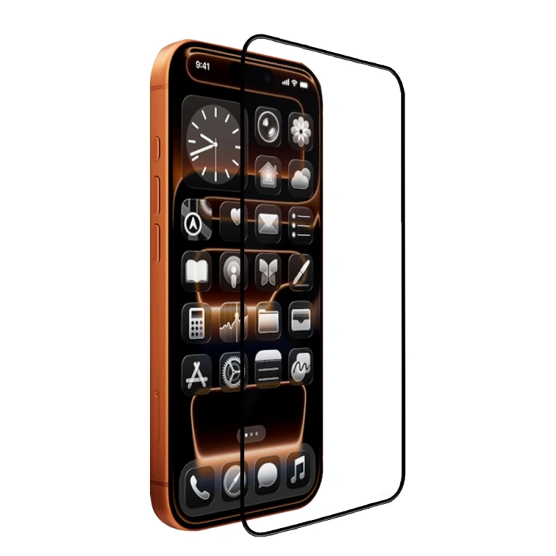 Apple iPhone 15 Plus Mohseven Safir Coating HD Temperli Cam Ekran Koruyucu