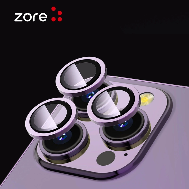 Apple iPhone 15 Plus Zore CL-12 Premium Safir Parmak İzi Bırakmayan Anti-Reflective Kamera Lens Koruyucu