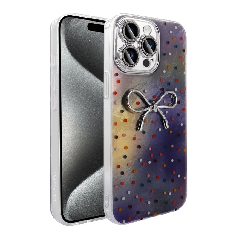 Apple iPhone 15 Pro Kılıf Kamera Korumalı Figürlü Zore Ponti Silikon Kapak