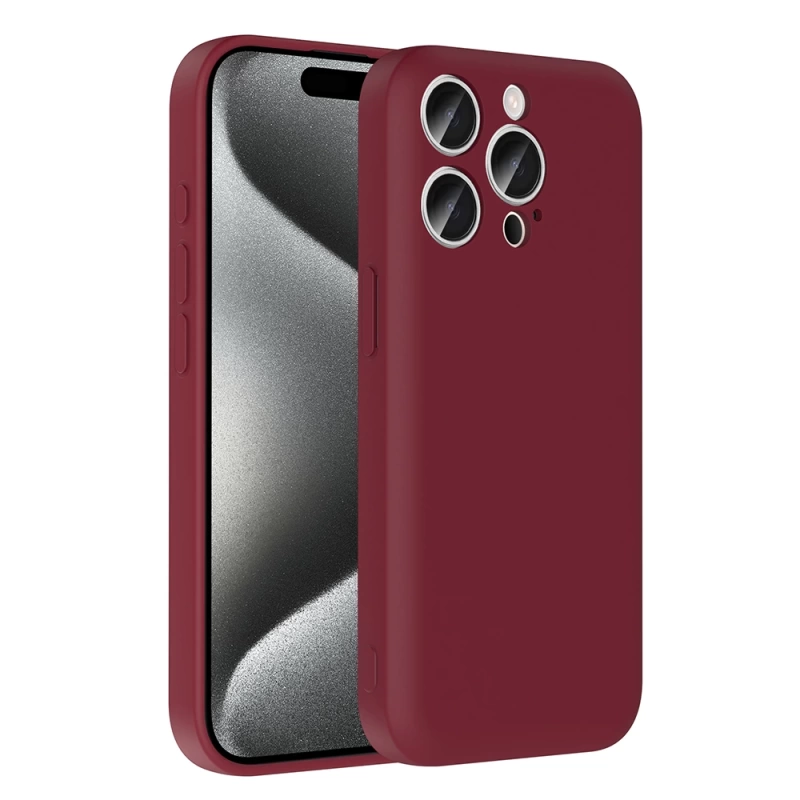 Apple iPhone 15 Pro Kılıf Kamera Korumalı Kartlık Hazneli Zore Vitra Kapak