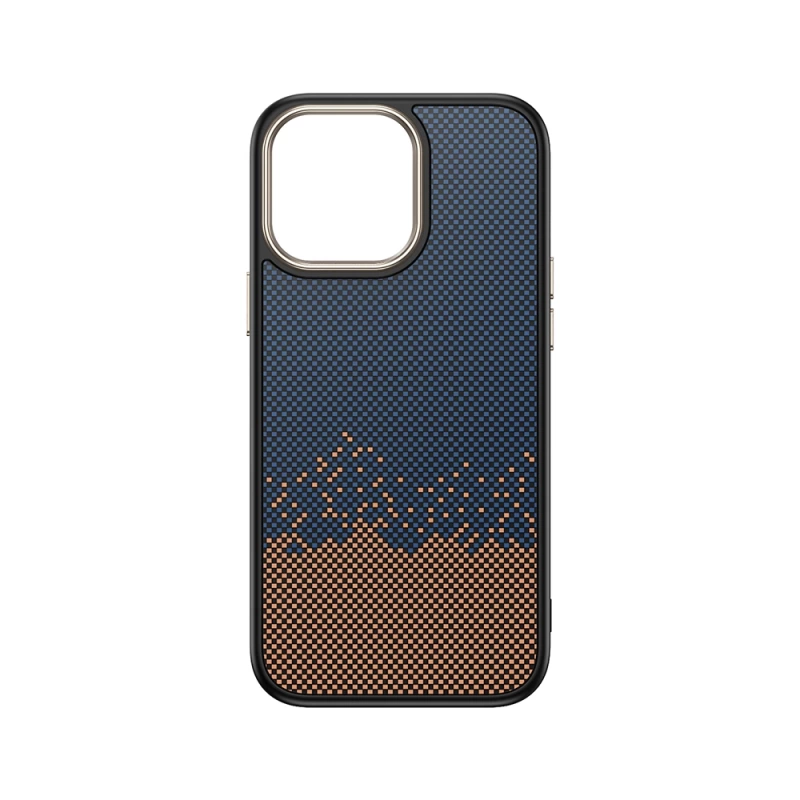 Apple iPhone 15 Pro Kılıf M-safe Şarj Özellikli Karbon Fiber Görünümlü Zore Antina Kapak