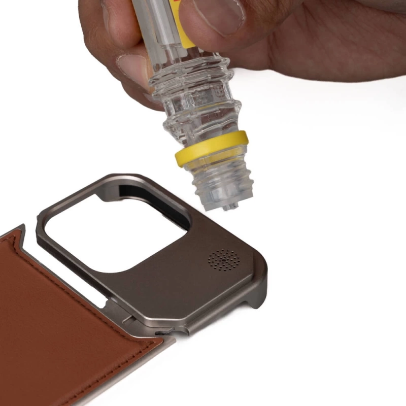 Apple iPhone 15 Pro Kılıf M-safe Şarj Özellikli Mekanizmalı Koku Hazneli Zore Mostar Kapak