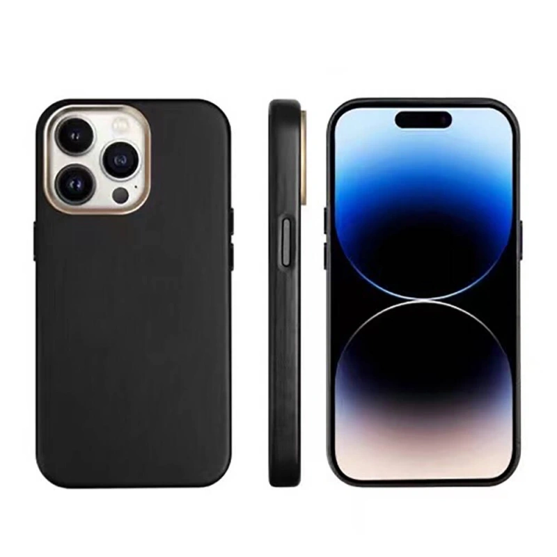 Apple iPhone 15 Pro Kılıf M-safe Şarj Özellikli PU Deri Zore Adora Kapak