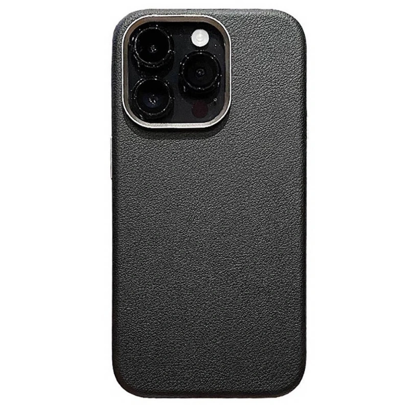 Apple iPhone 15 Pro Kılıf M-safe Şarj Özellikli PU Deri Zore Adora Kapak