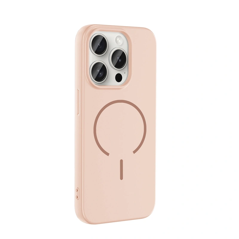 Apple iPhone 15 Pro Kılıf M-safe Şarj Özellikli Zore Meta Kapak