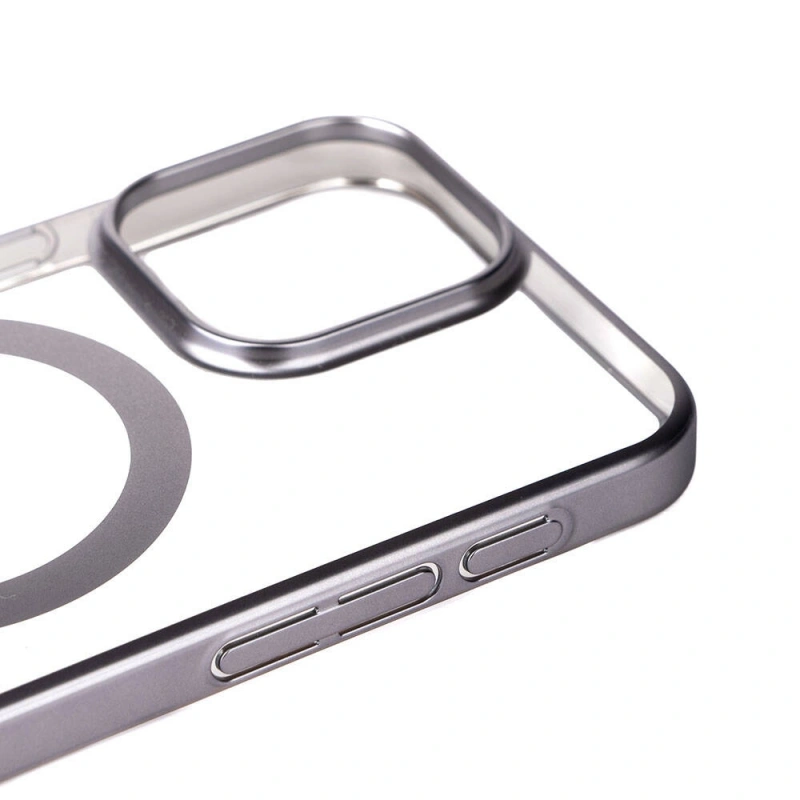 Apple iPhone 15 Pro Kılıf Wireless Şarj Özellikli Sert PC Zore Mat Riksos M-safe Kapak