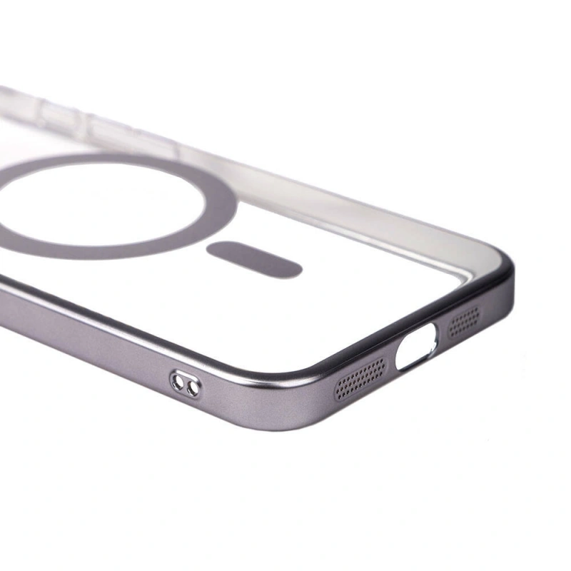 Apple iPhone 15 Pro Kılıf Wireless Şarj Özellikli Sert PC Zore Mat Riksos M-safe Kapak