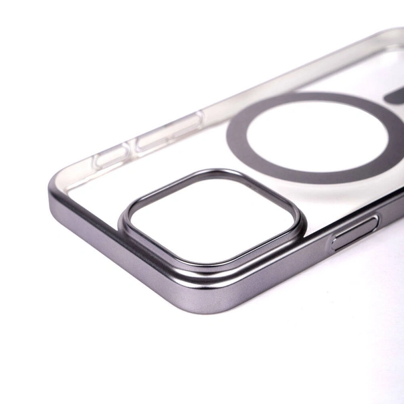 Apple iPhone 15 Pro Kılıf Wireless Şarj Özellikli Sert PC Zore Mat Riksos M-safe Kapak
