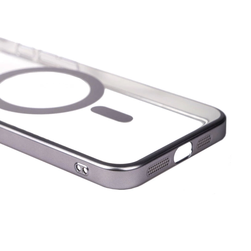 Apple iPhone 15 Pro Kılıf Wireless Şarj Özellikli Sert PC Zore Mat Riksos M-safe Kapak