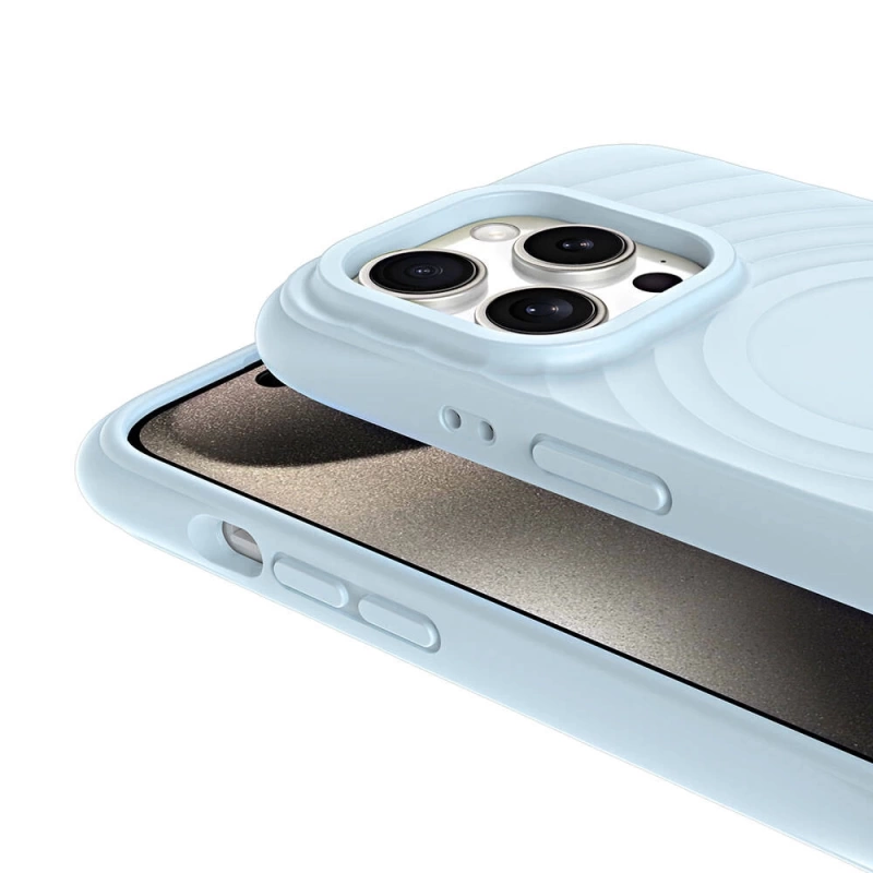 Apple iPhone 15 Pro M-safe Şarj Özellikli Airbagli Mat Görünümlü Zore Hepi Kapak