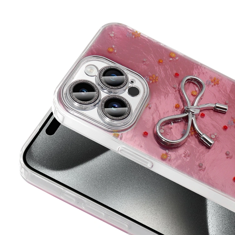 Apple iPhone 15 Pro Max Kılıf Kamera Korumalı Figürlü Zore Ponti Silikon Kapak
