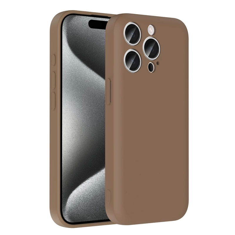 Apple iPhone 15 Pro Max Kılıf Kamera Korumalı Kartlık Hazneli Zore Vitra Kapak