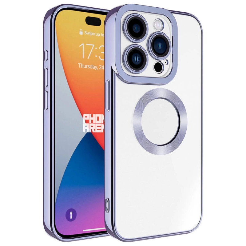 Apple iPhone 15 Pro Max Kılıf Kamera Korumalı Logo Gösteren Zore Omega Kapak