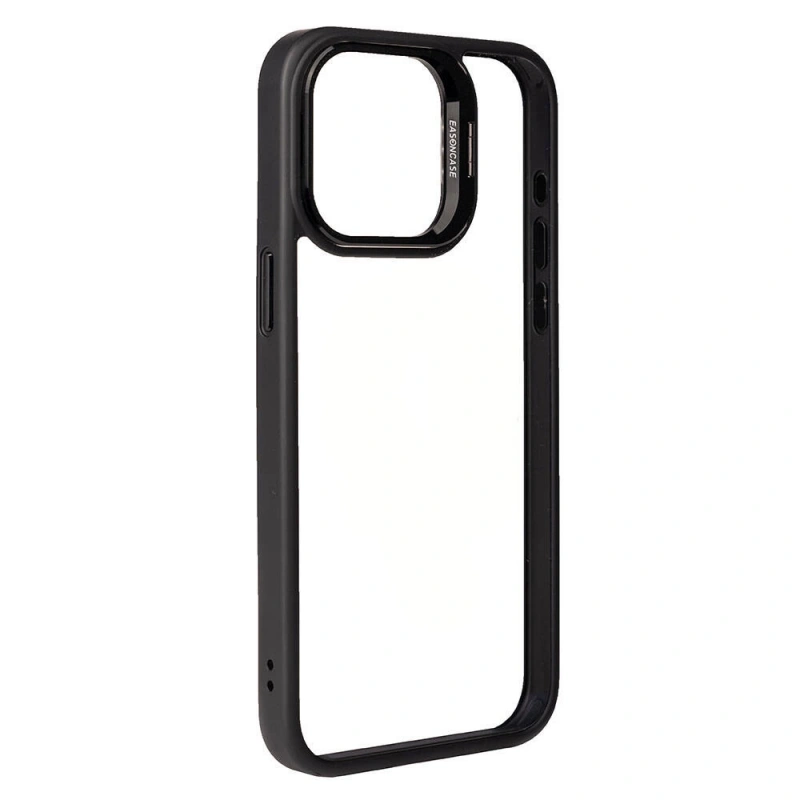 Apple iPhone 15 Pro Max Kılıf Kamera Lens Korumalı Standlı Zore Klon Lensli Kapak