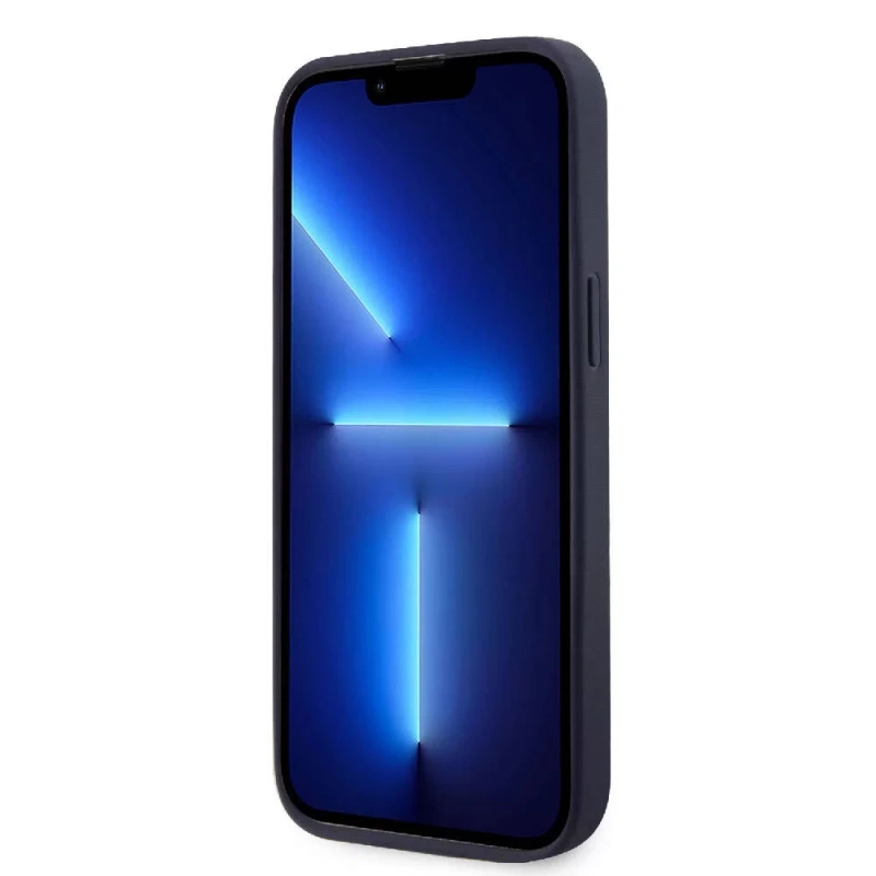 Apple iPhone 15 Pro Max Kılıf Lacoste Orjinal Lisanslı M-safe Şarj Özellikli PU Deri Görünümlü Kartlıklı Karışık Monogram Desenli Kapak