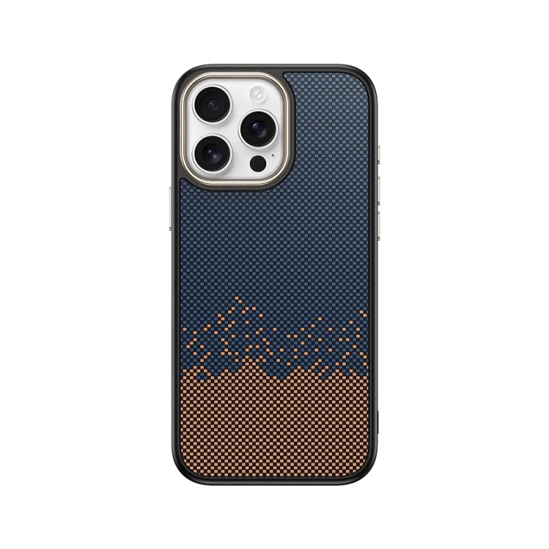 Apple iPhone 15 Pro Max Kılıf M-safe Şarj Özellikli Karbon Fiber Görünümlü Zore Antina Kapak