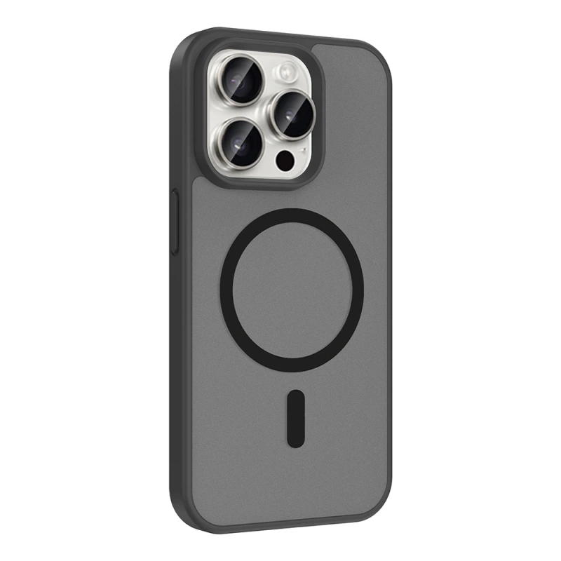 Apple iPhone 15 Pro Max Kılıf M-safe Şarj Özellikli Zore Babet Kapak
