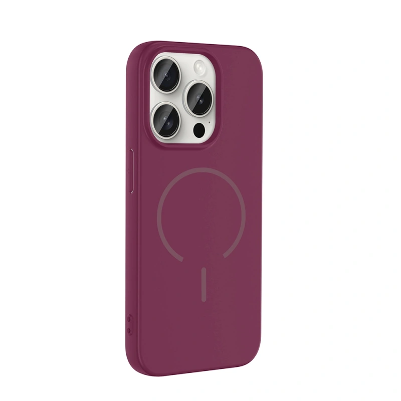 Apple iPhone 15 Pro Max Kılıf M-safe Şarj Özellikli Zore Meta Kapak