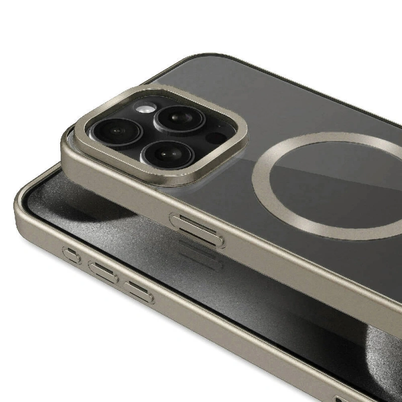 Apple iPhone 15 Pro Max Kılıf Mat Tasarımlı M-safe Wireless Şarj Özellikli Zore Mat Setro Kapak