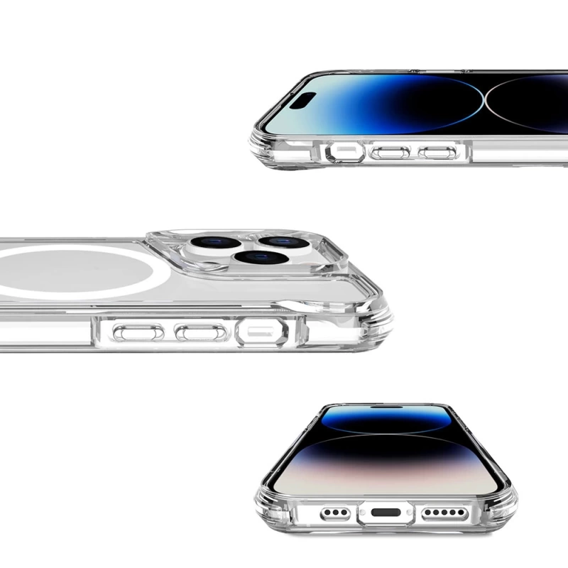 Apple iPhone 15 Pro Max Kılıf Zore M-safe Şarj Özellikli T-Max M-safe Kapak
