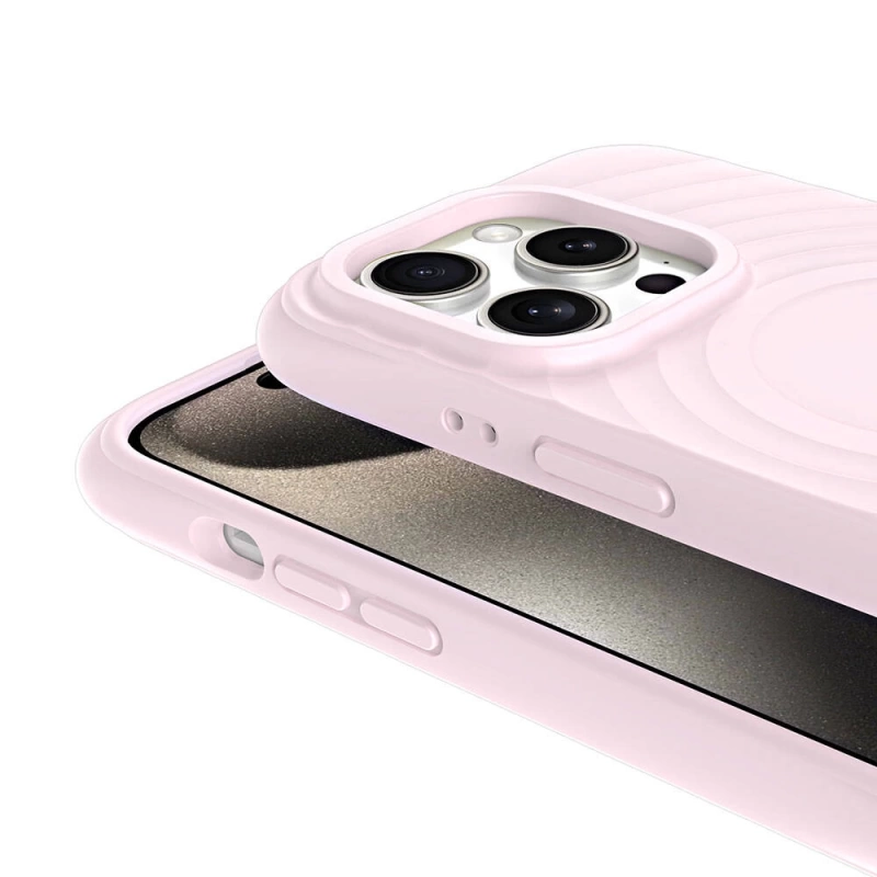 Apple iPhone 15 Pro Max M-safe Şarj Özellikli Airbagli Mat Görünümlü Zore Hepi Kapak