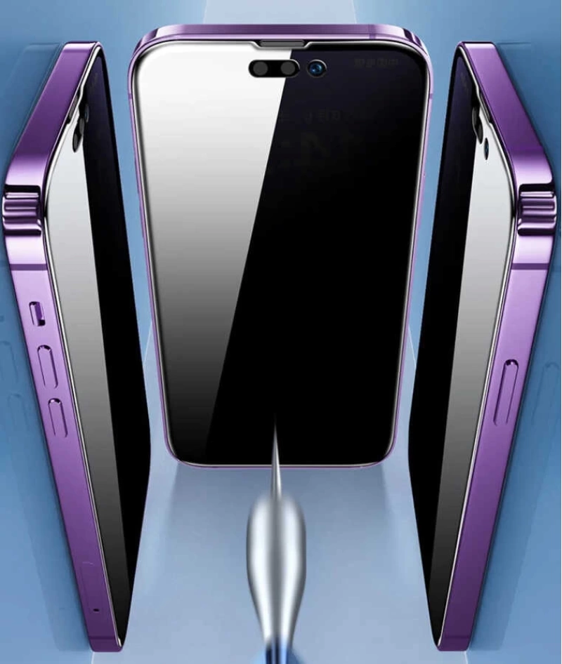 Apple iPhone 15 Pro Max Zore Kor Privacy Cam Ekran Koruyucu