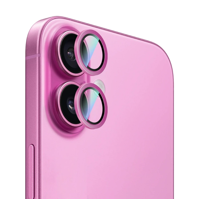 Apple iPhone 16 CaseWorld Alloy Serisi Oleofobik Anti Reflective Kamera Lens Koruyucu